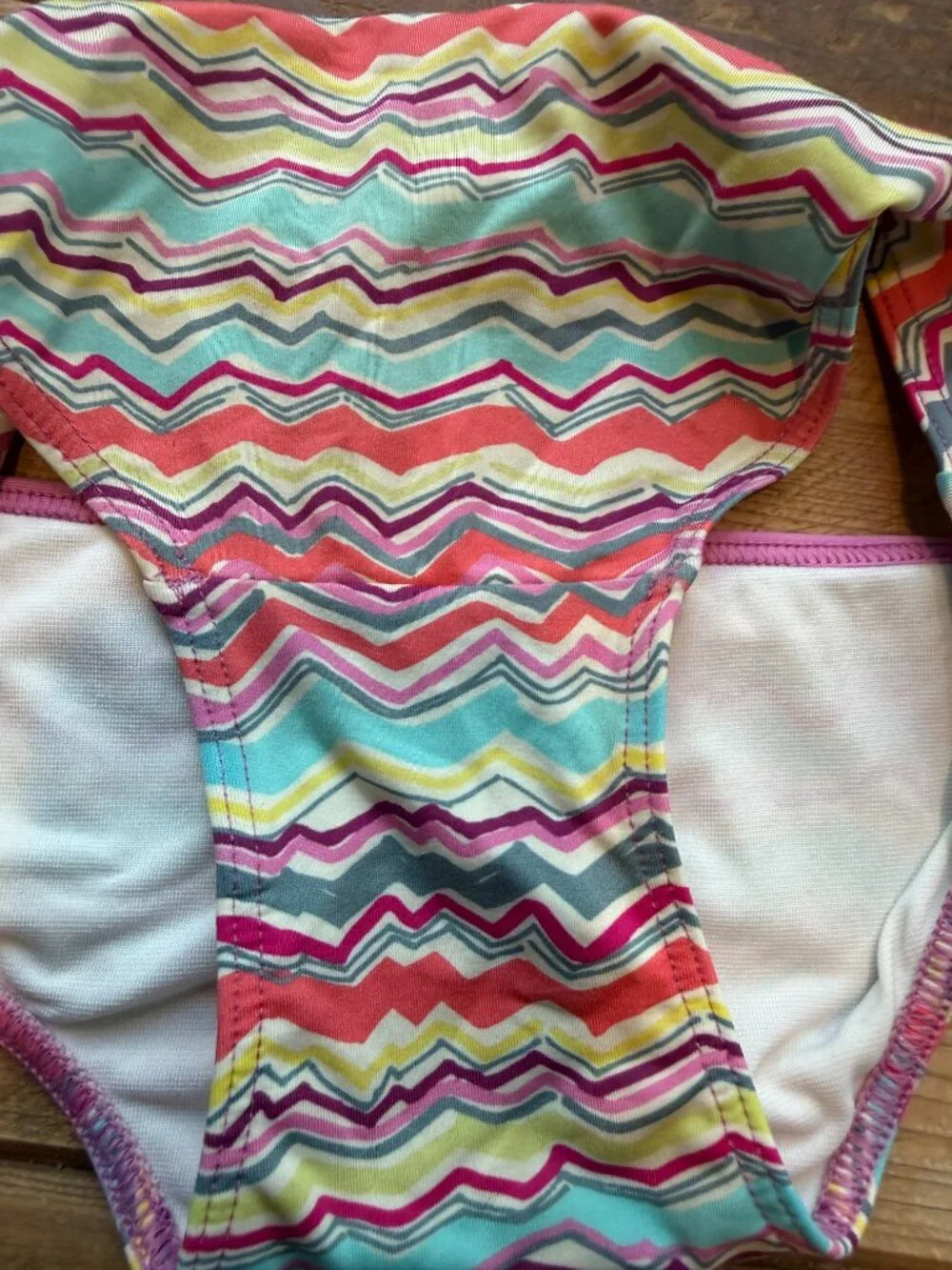 Tea Collection Girls Tankini Rash Guard Bathing Suite 3 Pcs Set Size 7